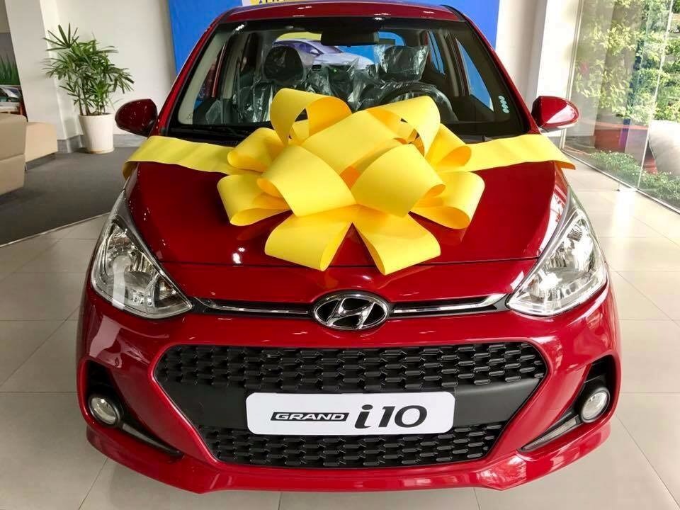 Bán Hyundai Grand i10 đời 2017, màu đỏ, nhập khẩu  -1