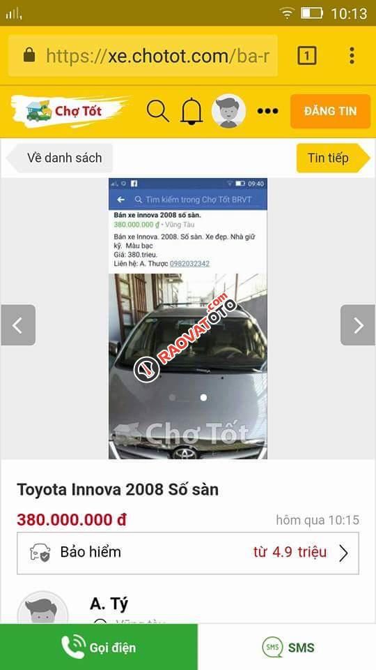 Cần bán Toyota Innova G năm 2008, màu bạc-1