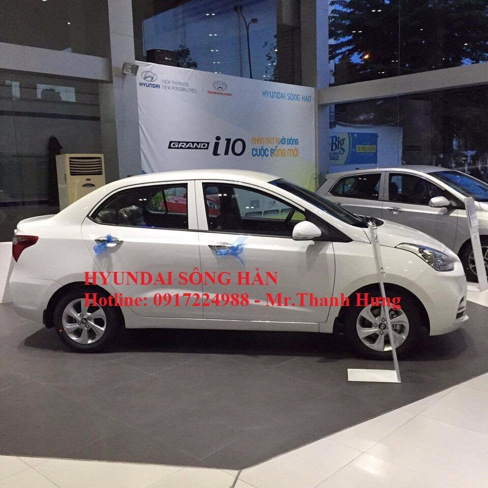 Bán xe Hyundai Grand i10 đời 2017, màu trắng, nhập khẩu-4