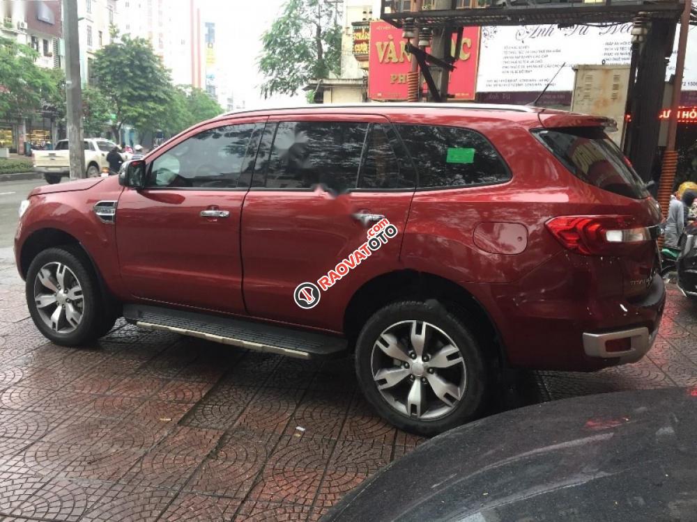 Bán Ford Everest Titanium 3.2L 4x4 AT năm 2016, màu đỏ, nhập khẩu chính chủ-2