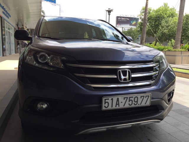 Bán xe Honda CR V sản xuất 2014, màu xanh lam, xe nhập-6