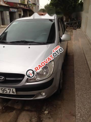 Cần bán Hyundai Getz đời 2009, màu bạc, nhập khẩu nguyên chiếc, xe gia đình-1