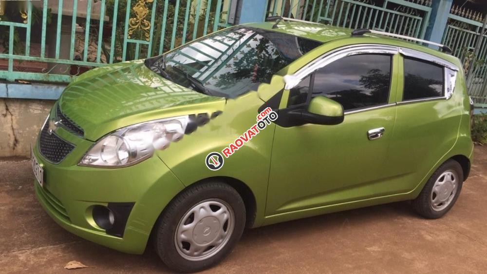 Cần bán Chevrolet Spark đời 2012, màu xanh-0