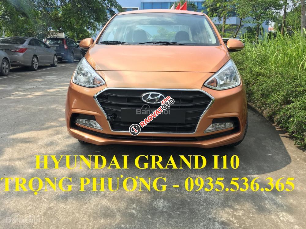 Bán Hyundai Grand i10 1.2 MT Base đời 2017, màu nâu giá cạnh tranh-0