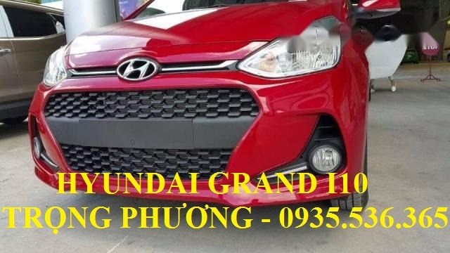 Bán xe Hyundai Grand i10 đời 2017, màu đỏ, xe nhập-9