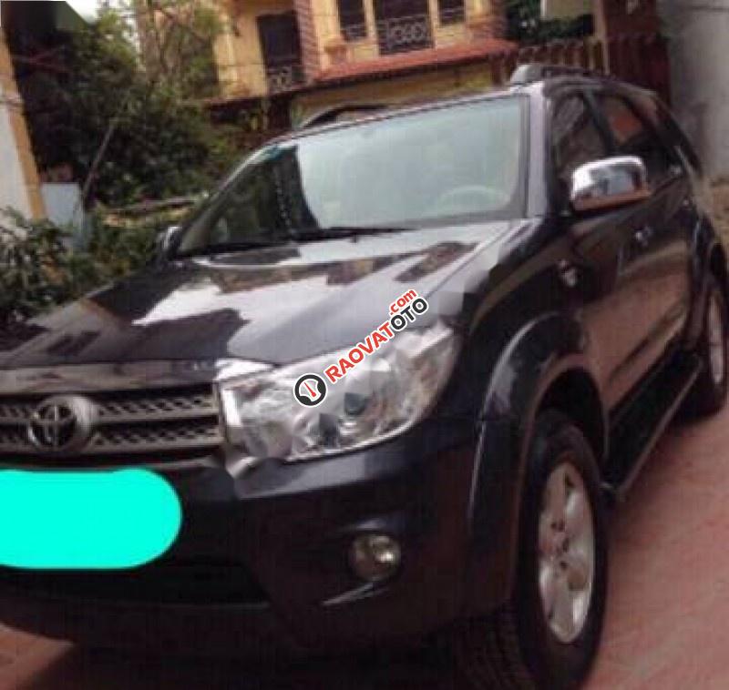 Bán Toyota Fortuner 2.5G đời 2009, màu đen số sàn-1