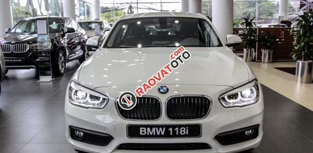 Bán BMW 118i sản xuất 2016, màu trắng, xe nhập-0