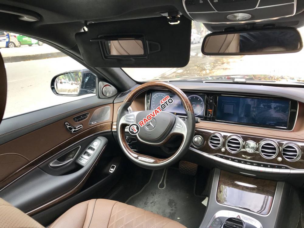 Bán xe Mercedes S500 sản xuất 2016, màu đen, nội thất nâu, xe đã qua sử dụng giá tốt. LH: 0948.256.912-12