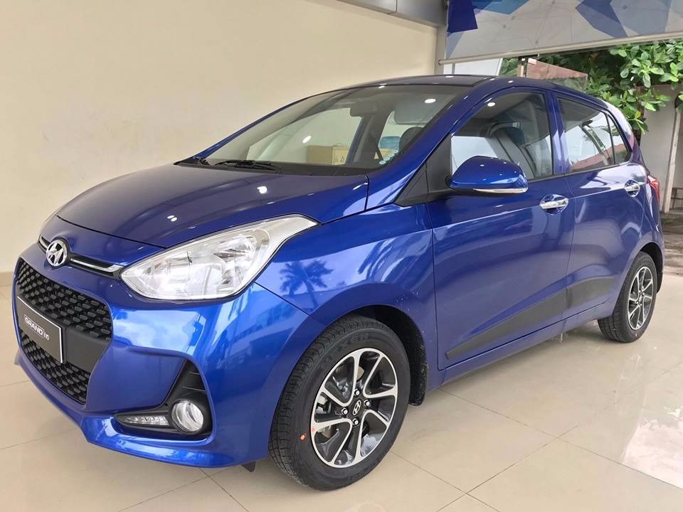 Bán xe Hyundai Grand i10 đời 2017, màu xanh lam, xe nhập, giá cạnh tranh-2