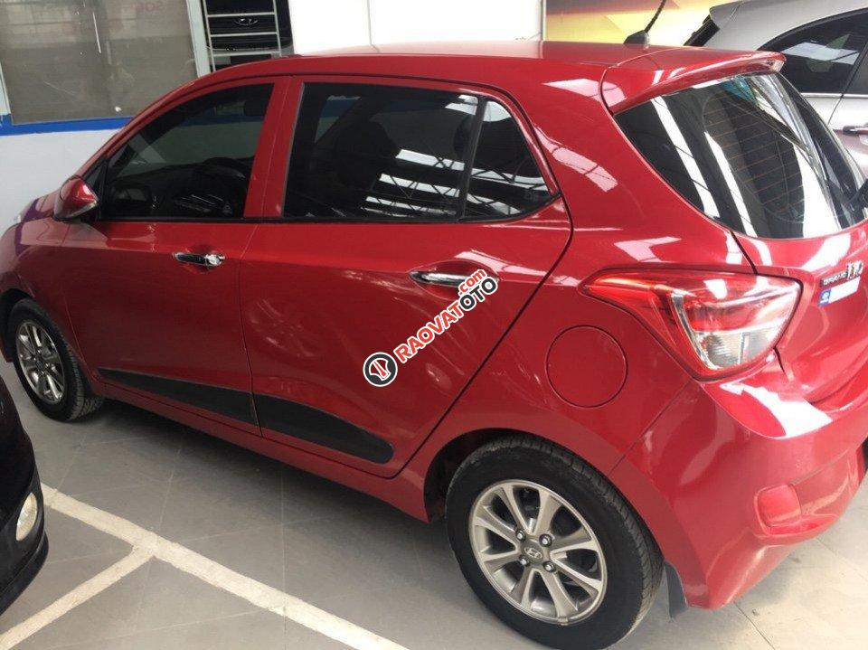 Bán Hyundai Grand i10 1.0AT màu đỏ, số tự động n, hập Ấn Độ 2015, biển SG mới 90%-4