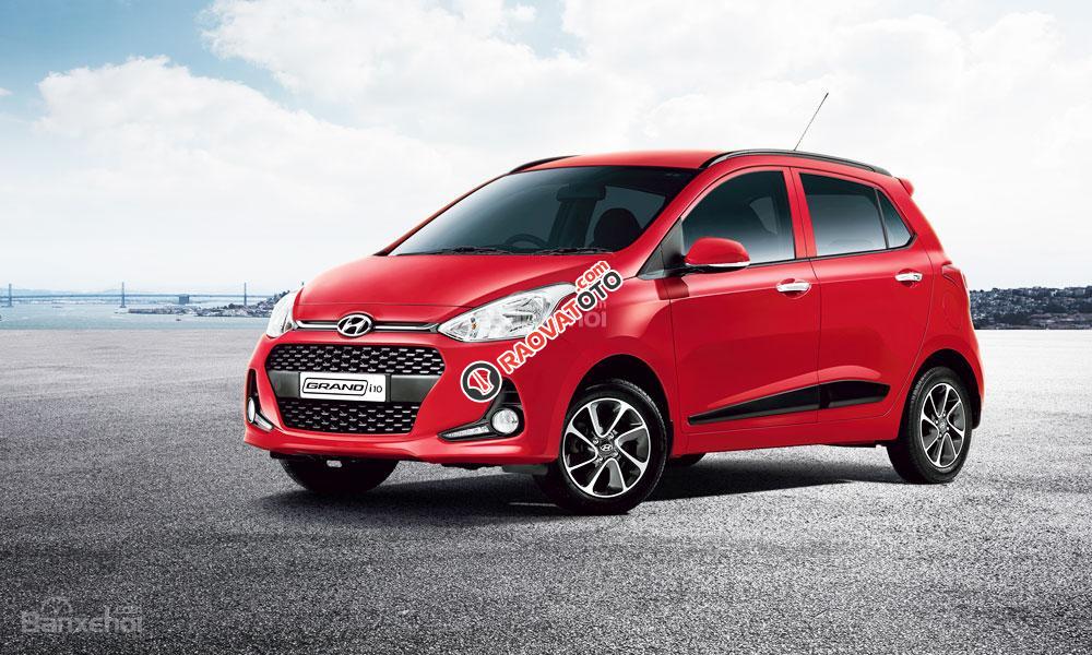 Bán Hyundai Grand i10 đời 2018, màu đỏ, 350 triệu-5