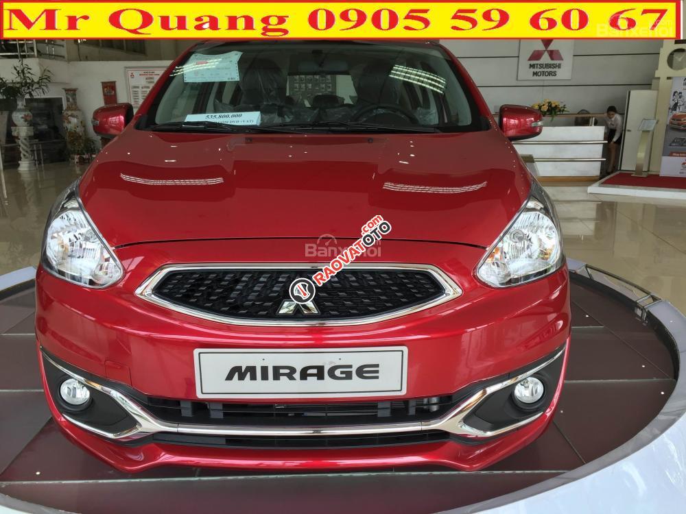 Cần bán xe Mitsubishi Mirage đời 2017, màu đỏ, tại Huế, Lh Quang 0905596067, giao xe ngay, xe đủ màu-1