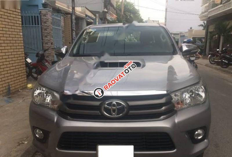 Bán Toyota Hilux 2.5E 4x2 MT đời 2015, màu bạc, nhập khẩu Thái số sàn-0