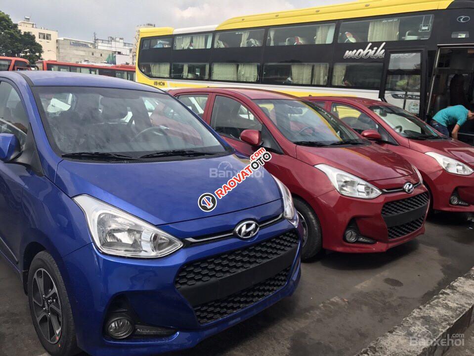 Bán Hyundai Grand i10 đời 2018, màu đỏ, 350 triệu-3