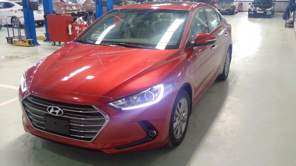 Bán Hyundai Elantra 1.6MT năm 2017, màu đỏ, xe nhập-3