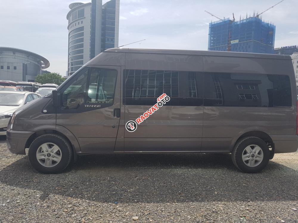 Bán Ford Transit 2.4L Luxury đời 2017, màu ghi-1