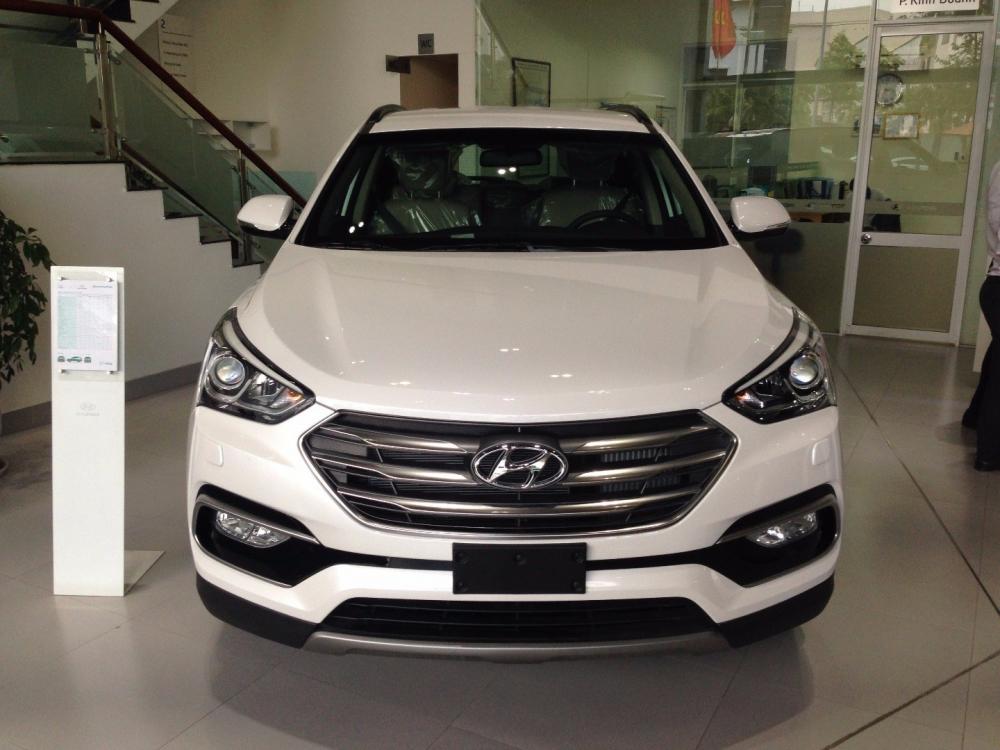 Bán Hyundai Santa Fe đời 2017, màu đen, nhập khẩu  -4