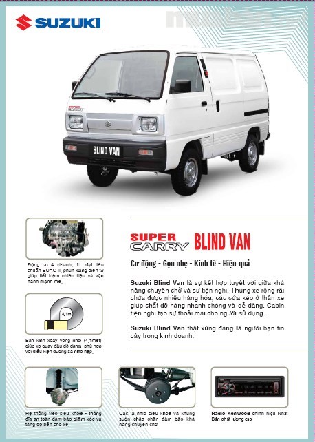 Bán xe Suzuki Blind Van năm 2017, màu trắng, nhập khẩu nguyên chiếc, giá chỉ 293 triệu-0