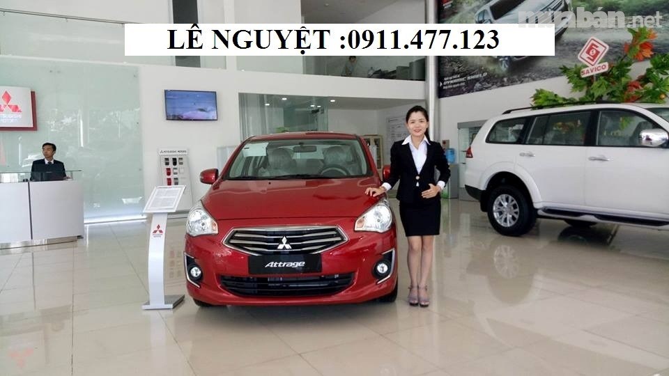 Bán Mitsubishi Attrage sản xuất 2017, màu đỏ, nhập khẩu  -0