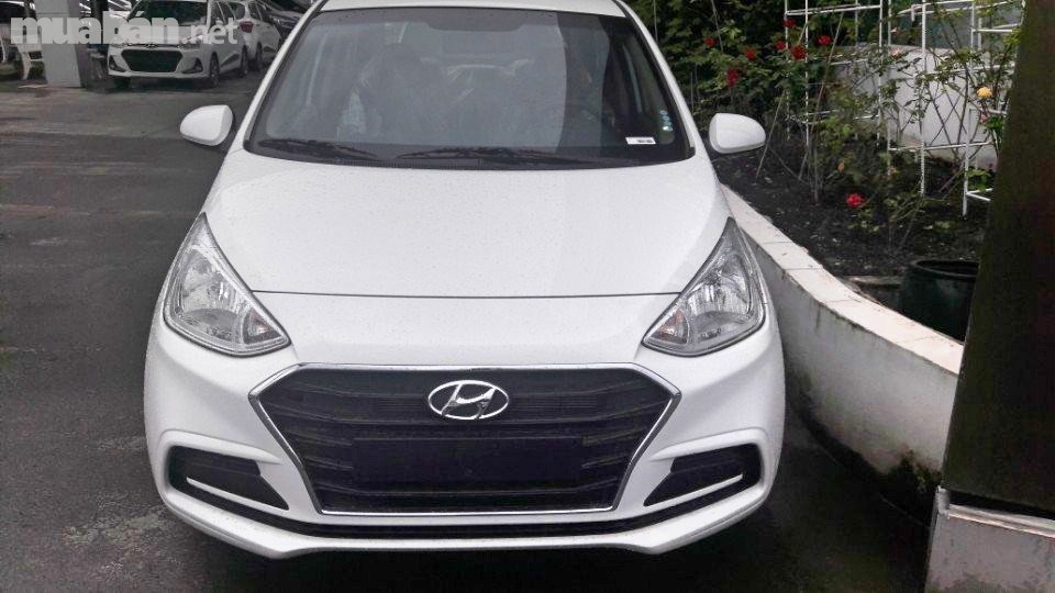 Cần bán Hyundai Grand i10 đời 2017, màu trắng, xe nhập-0