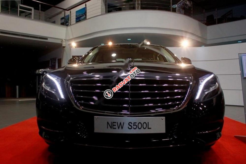 Bán xe Mercedes S500L đời 2016, màu đen như mới-2