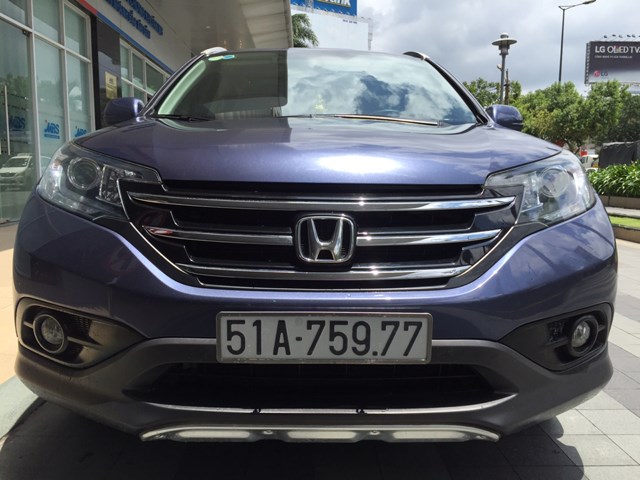 Bán xe Honda CR V sản xuất 2014, màu xanh lam, xe nhập-5