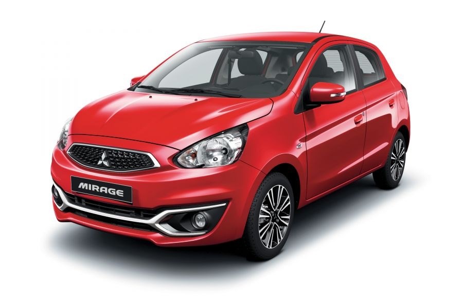 Bán ô tô Mitsubishi Mirage đời 2017, màu đỏ, xe nhập, giá 378tr-6