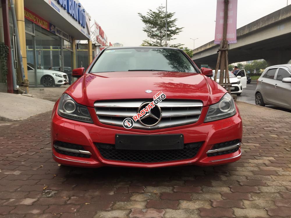 Cần bán Mercedes C200 đời 2011, màu đỏ-6