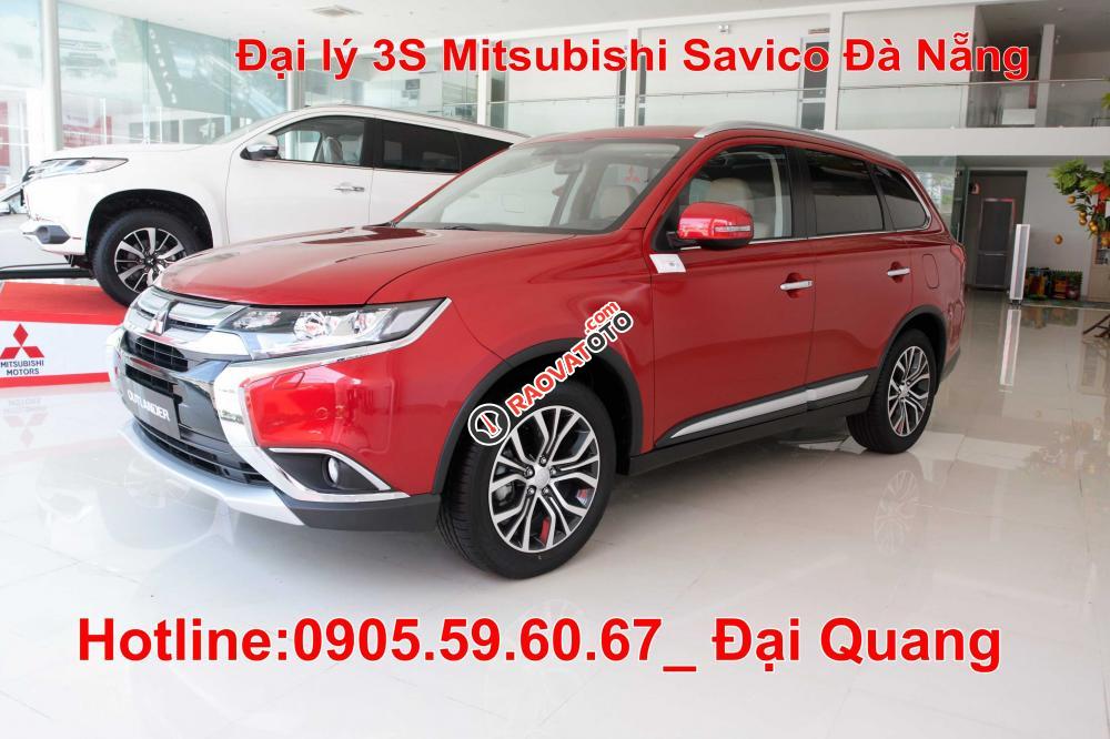 Bán Mitsubishi Outlander đời 2017, màu đỏ, nhập khẩu bán tại Quảng Nam, Lh Quang 0905596067, vay đến 80 %-1