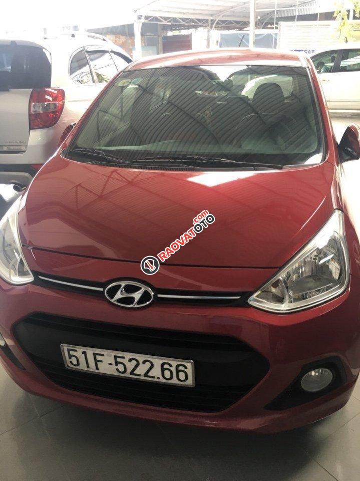 Bán Hyundai Grand i10 1.0AT màu đỏ, số tự động n, hập Ấn Độ 2015, biển SG mới 90%-6