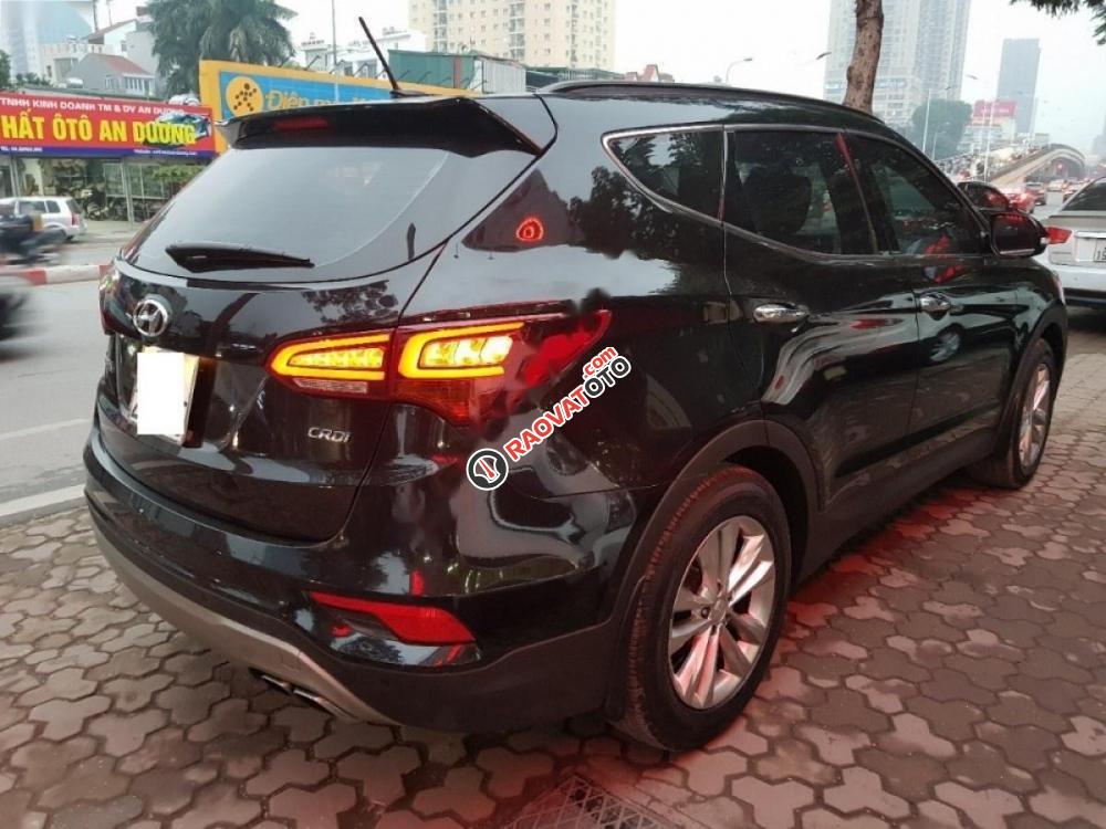 Bán Hyundai Santa Fe 2.2L đời 2016, màu đen giá cạnh tranh-1