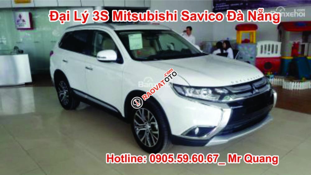 Bán ô tô Mitsubishi Outlander sản xuất 2017, nhập khẩu Nhật Bản, giá ưu đãi tốt nhất tại Quảng Nam, hỗ trợ vay 80 %-1