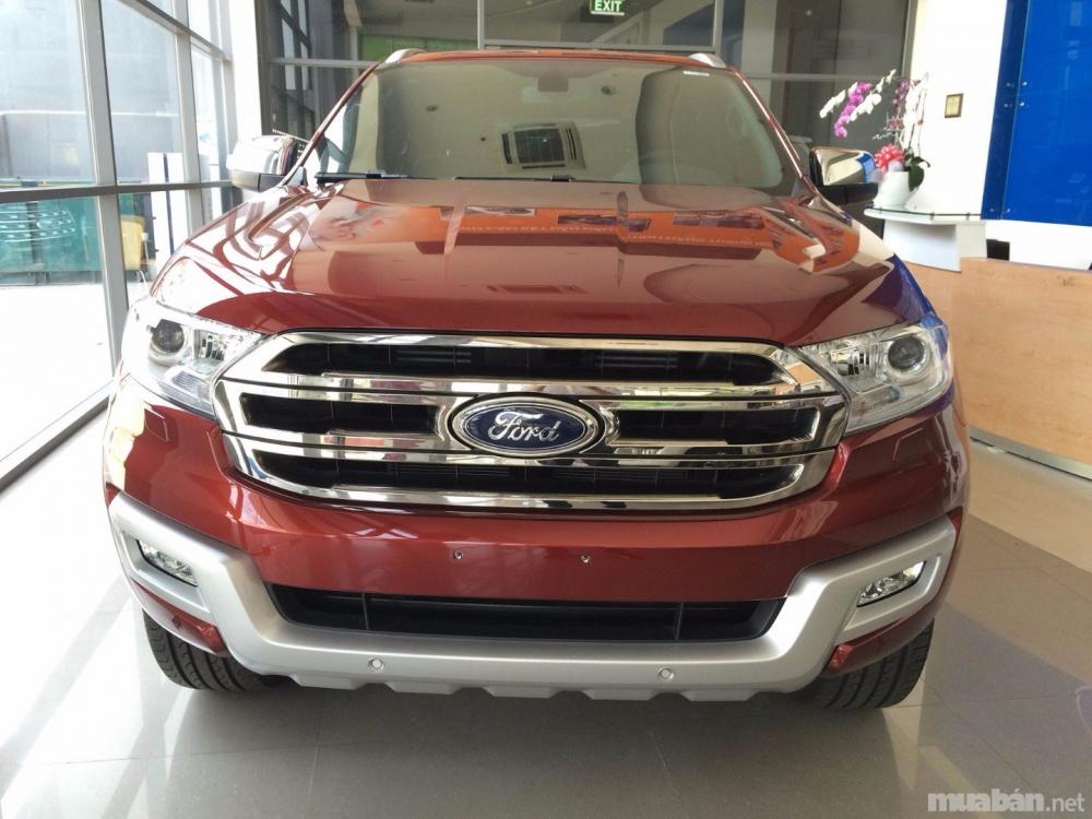 Bán xe Ford Everest đời 2017, màu đỏ, nhập khẩu chính hãng-0