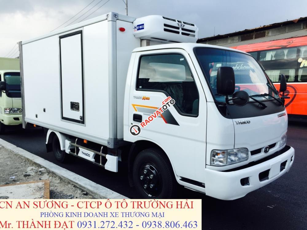 Bán xe tải Kia K165S đông lạnh tải trọng 2 tấn, xe tải Kia thùng đông lạnh, xe tải thùng đông lạnh. Máy lạnh âm 18 độ-10