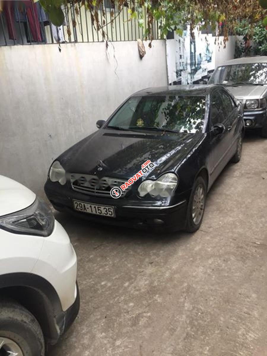 Bán Mercedes C200 Kompressor AT đời 2001, màu đen chính chủ, giá 195tr-0