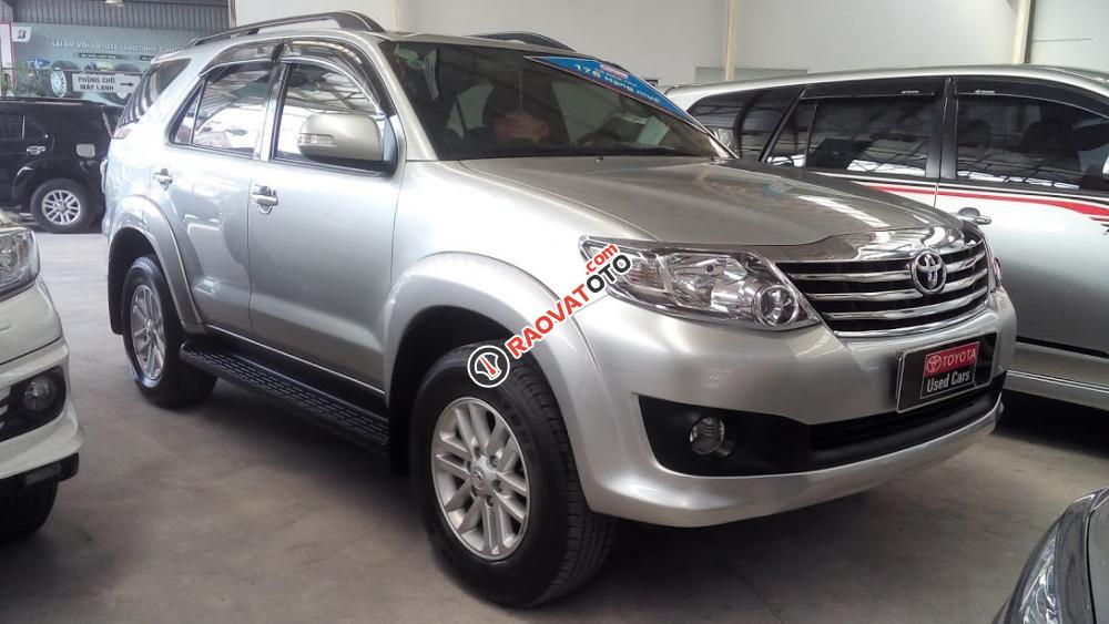 Bán Toyota Fortuner 2.7V (4x2) đời 2012, màu bạc-1