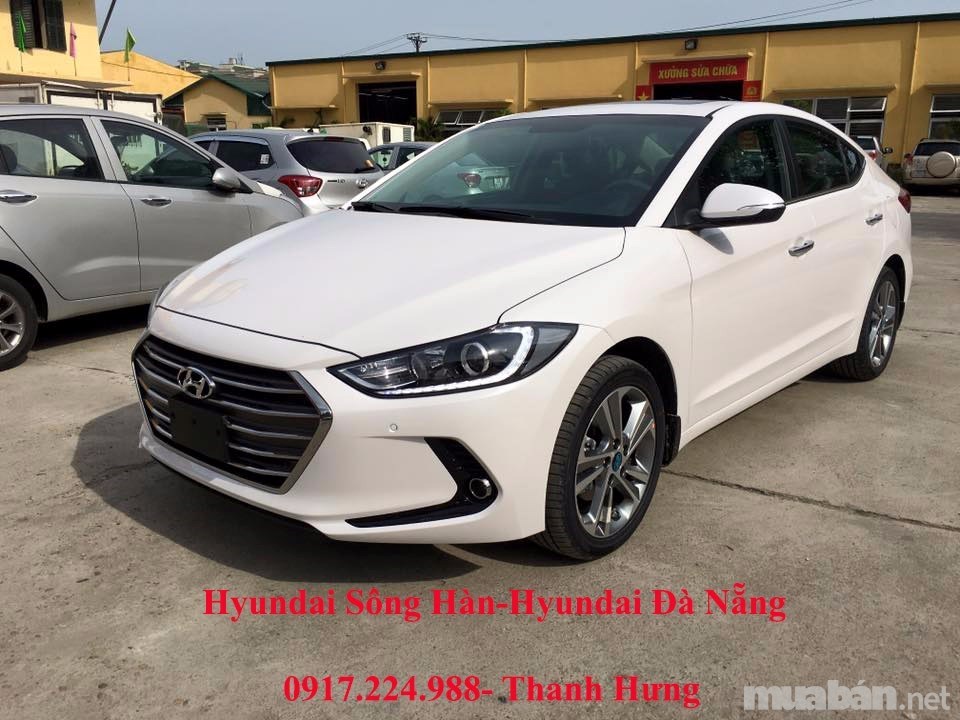 Bán Hyundai Elantra đời 2017, màu trắng, nhập khẩu  -0