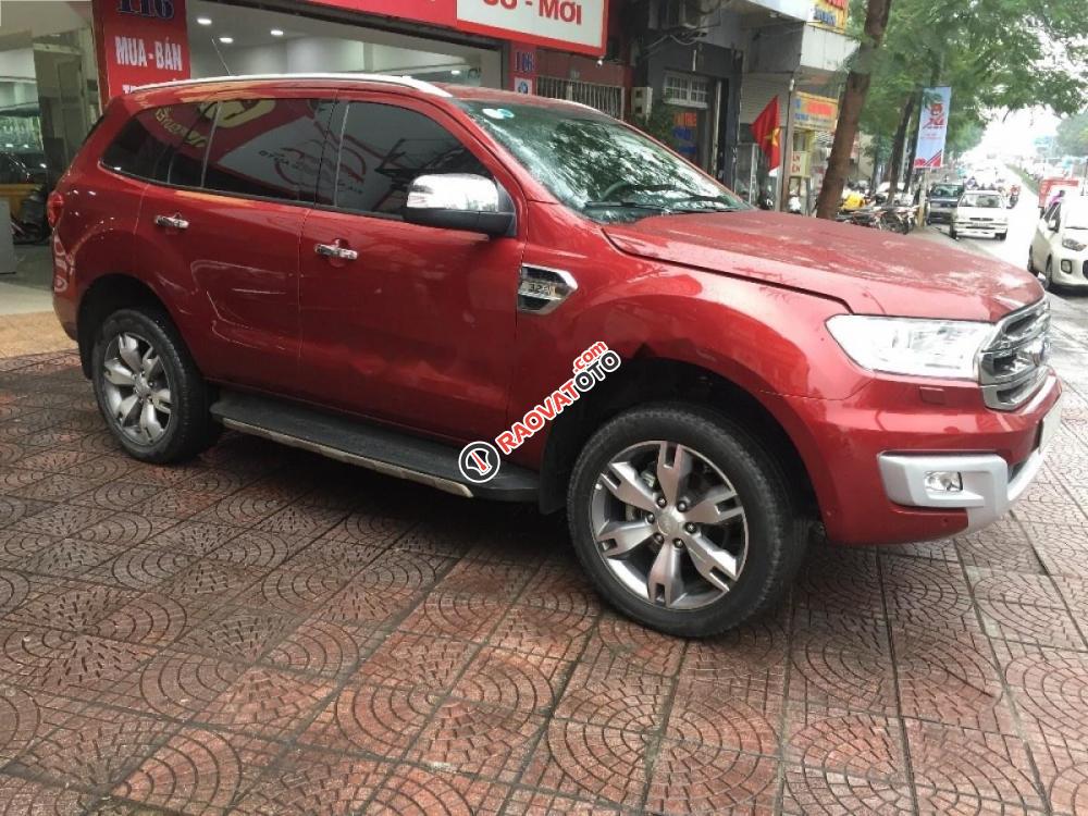 Bán Ford Everest Titanium 3.2L 4x4 AT năm 2016, màu đỏ, nhập khẩu chính chủ-1