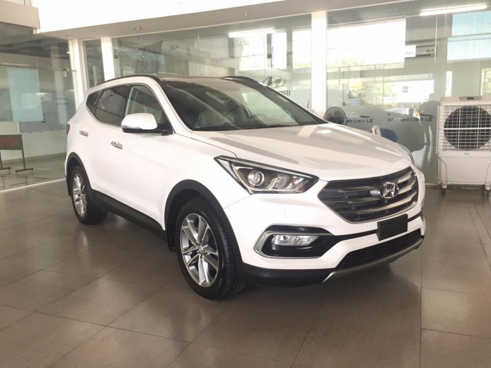 Bán Hyundai Santa Fe sản xuất 2017, màu đen, nhập khẩu  -2