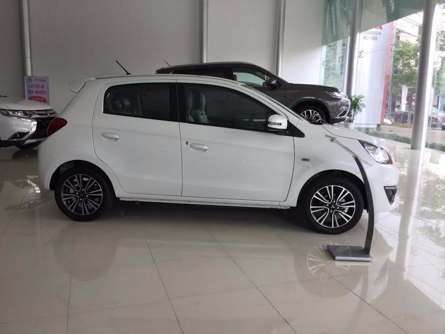 Bán ô tô Mitsubishi Mirage CVT đời 2017, màu trắng, nhập khẩu-0