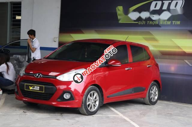 Bán xe Hyundai Grand i10 1.0AT đời 2015, màu đỏ, giá 366tr-0