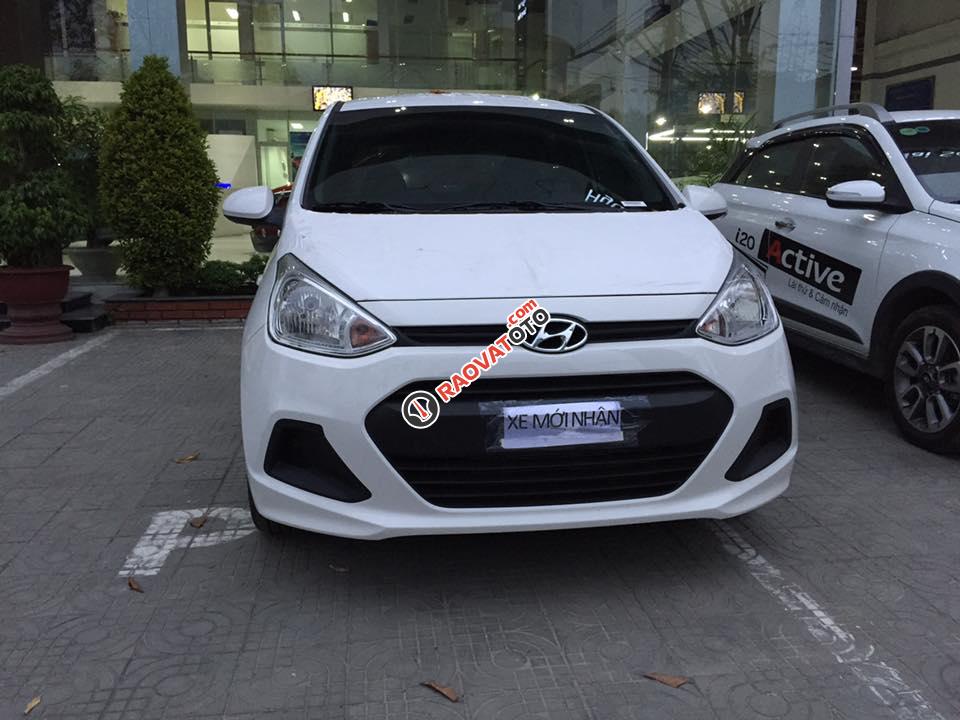 Hyundai Đà Nẵng cần bán Hyundai i10 đời 2018, chạy dịch vụ, màu trắng, nhập khẩu, 310 triệu. LH 0905976950-1