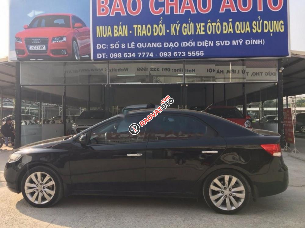 Bán Kia Forte SX 1.6 AT 2011, màu đen xe gia đình, giá tốt-0