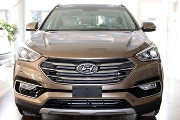 Bán Hyundai Santa Fe đời 2017, màu nâu, nhập khẩu nguyên chiếc-1