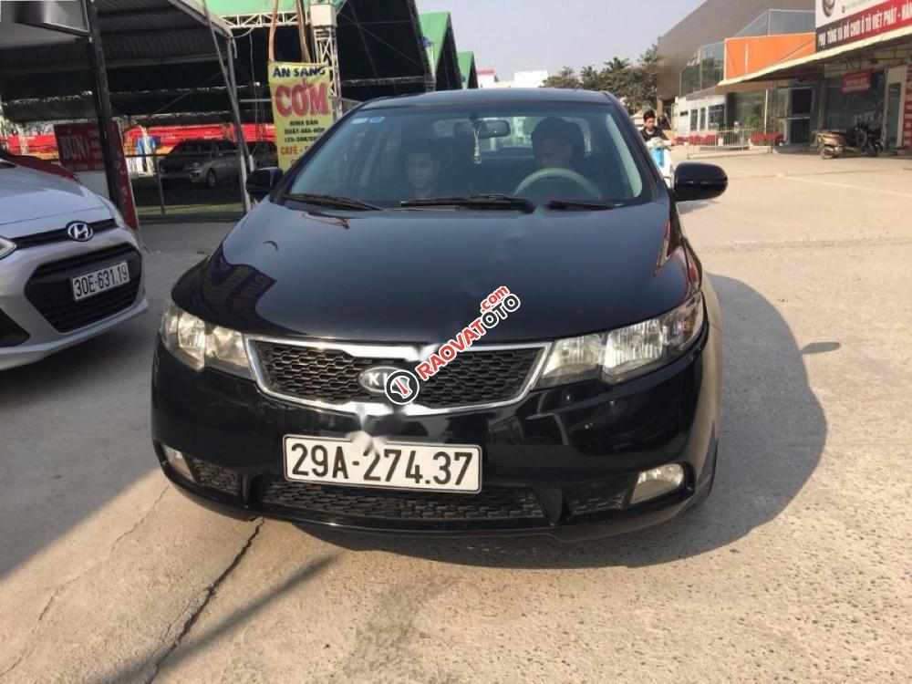 Bán Kia Forte SX 1.6 AT 2011, màu đen xe gia đình, giá tốt-1