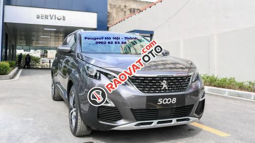 Cần bán Peugeot 5008 1.6 Turbo  AT đời 2017, màu xám, nhập khẩu nguyên chiếc-0