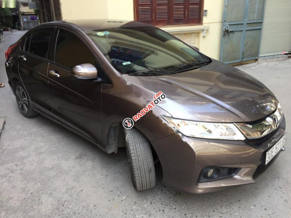 Cần bán lại xe Honda City đời 2016, màu nâu số tự động-0