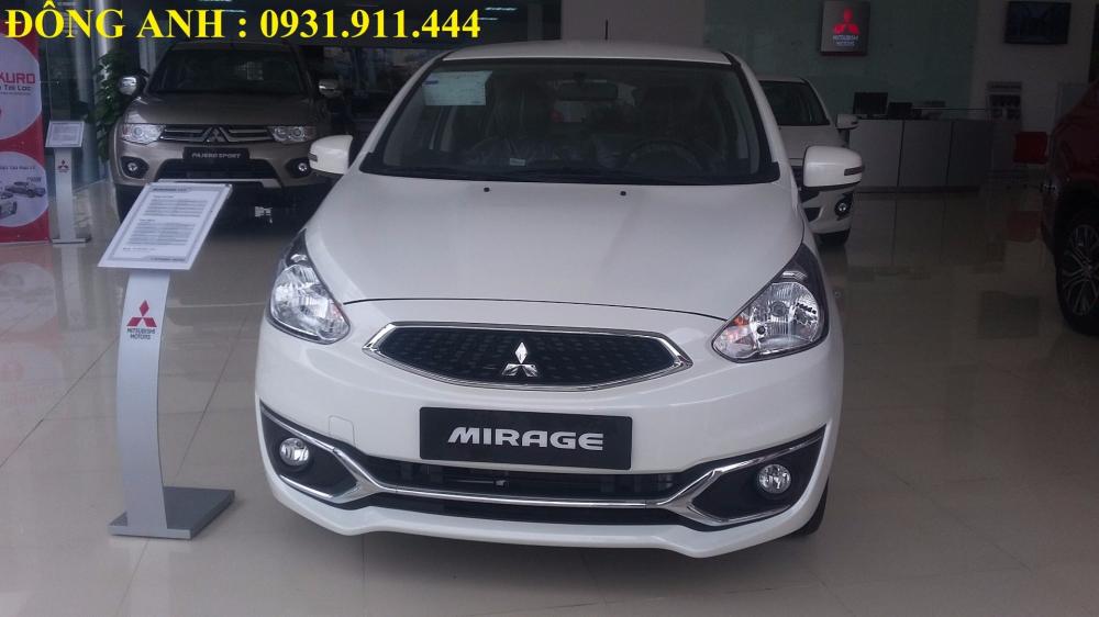 Bán xe Mitsubishi Mirage đời 2017, màu trắng, nhập khẩu  -0