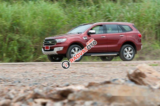 Bán Ford Everest Trend đời 2017, màu đỏ-4