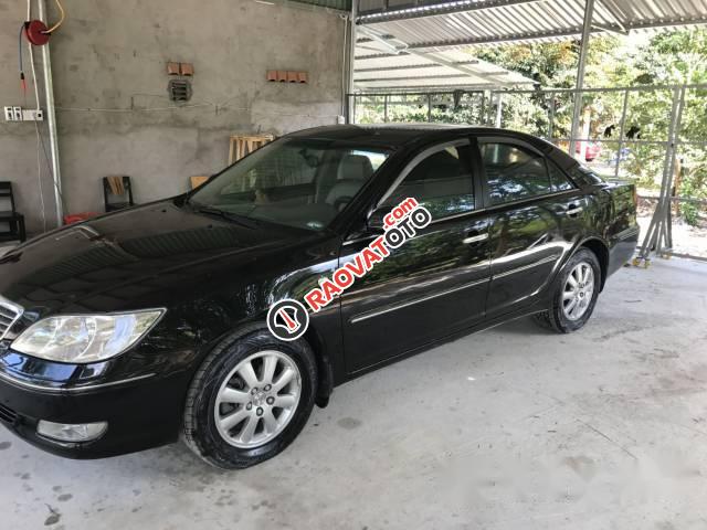 Cần bán lại xe Toyota Camry đời 2002, màu đen số tự động-4